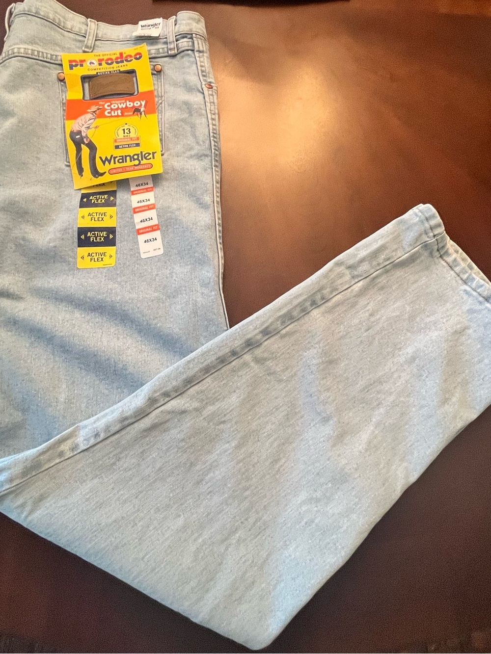 Wrangler Light Blue Men’s Bootcut Jeans Cowboy Cut NWT